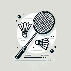 Badminton icon,vector illustration