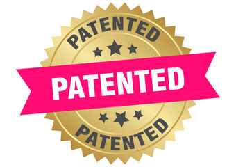 PATENTED label, sign, seal