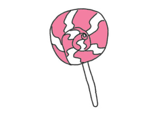 lollipop isolated on white