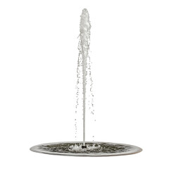rising column of water resembling fountain isolated on transparent background