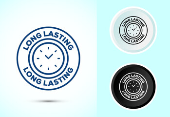 Long lasting icon design illustration. Durability icon design. Represents durability