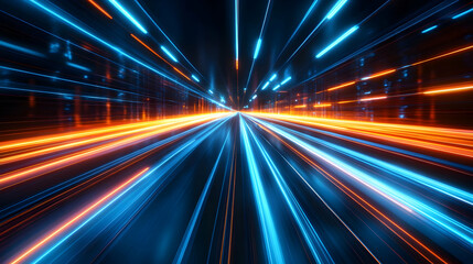 Abstract 3D Speed Lines Background
