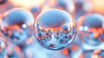 Abstract 3D Render of Spheres