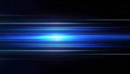 Stunning Blue Laser Beam Light Streaks on Dark Background for Futuristic Tech Themes, Sci-Fi Design Concepts, or High-Tech Presentations with a Bold Aesthetic