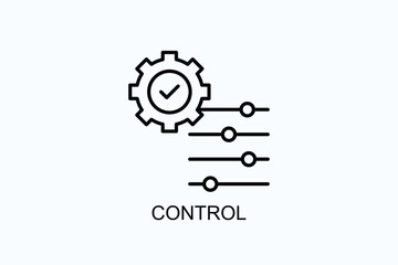 Control Vector, Icon Or Logo Sign Symbol Illustration 