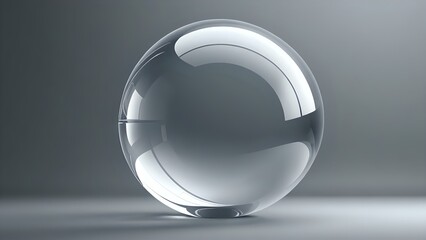 3d silver soccer sphere