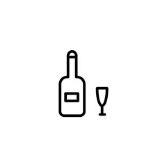 wine line icon