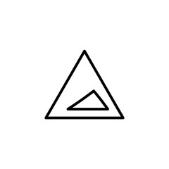 Slope line icon