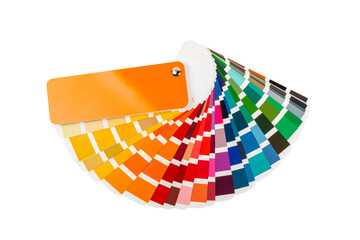 Color palette isolated on white background. Color palette guide. paper catalog of rainbow color....