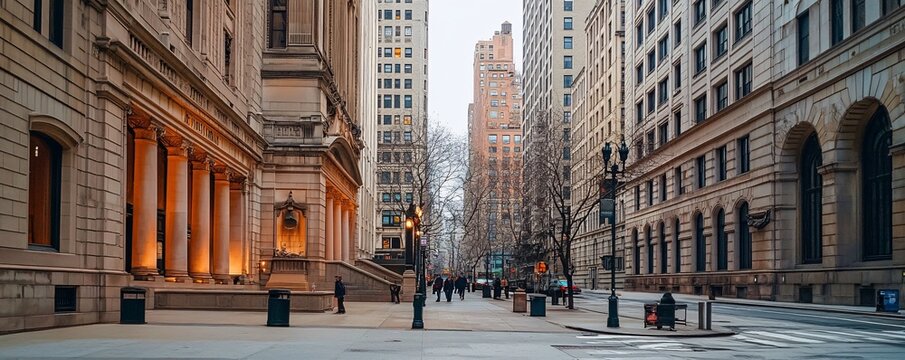 Tourists walking on duane street near new york city hall