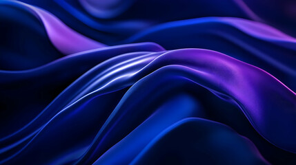 Obraz premium Abstract 3D Blue Purple Waves Background