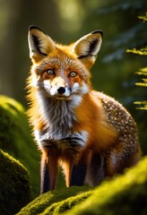 Fototapeta premium detailed close nature featuring adventurous wild animals their natural habitats, wildlife, mammals, reptiles, birds, insects, ecosystem, flora, fauna
