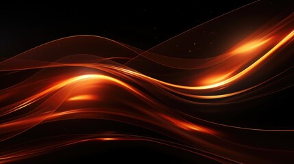 Radiant, shiny lines in a dark, abstract background