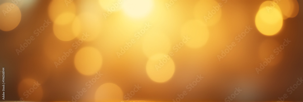 Poster soft golden bokeh effect adds a decorative touch with its smooth, subtle beauty to any interior desi