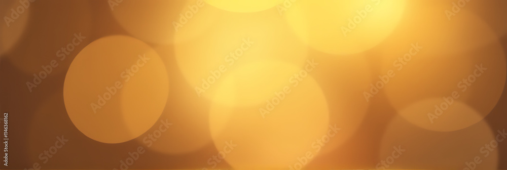 Poster soft golden bokeh effect adds a decorative touch with its smooth, subtle beauty to any interior desi