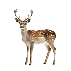 Fototapeta premium Angled view full body shot of extremely perfect looking single Dunker animal isolated on a white transparent background