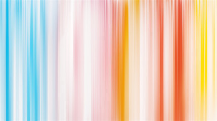 Obraz premium An abstract design with colorful vertical lines in pastel shades on a gradient white background, offering a modern artistic touch and copy space.