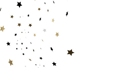 Scattered Stars on White Background