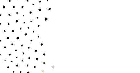 Black Stars on White Background