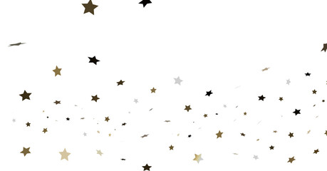 Falling Stars: Gold, Black, White