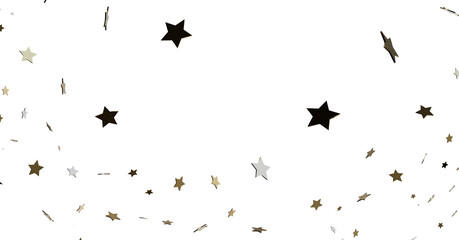Falling Stars Confetti Background