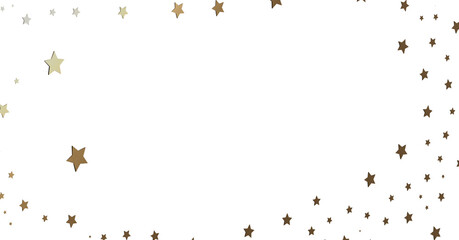 Gold and Beige Starry Frame