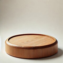 wooden box on a white background