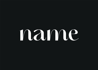 NAME letters logo desigen and initial logo desigen