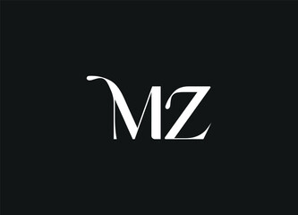 MZ letters logo desigen and initial logo desigen