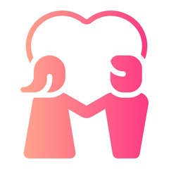 couple gradient icon