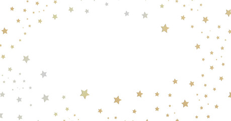 Gold and Silver Starry Background