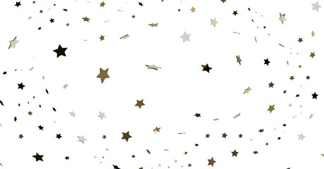 Gold Star Confetti Background