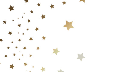 Gold Stars on White Background