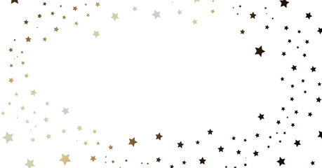 Gold and Black Starry Frame Background