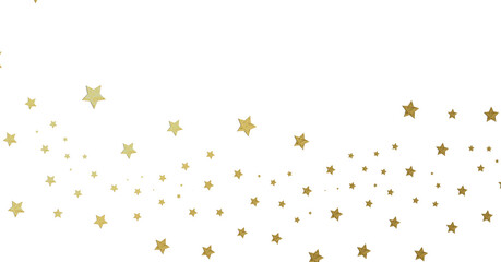 Gold Star Burst on White Background