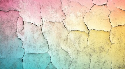 Obraz premium A textured wall with a gradient of colors and visible cracks.