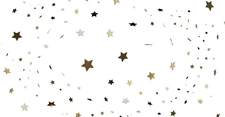 Gold and Silver Star Confetti