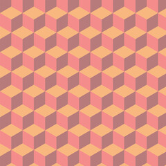 3d cube, vector illustration of isometric cubes, seamless pattern, illustration, vector