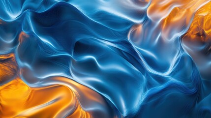 Fototapeta premium a photo that showcases dynamic gradient textures, transitioning smoothly from electric blues to bright oranges.