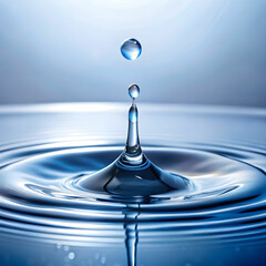 water droplets on white background