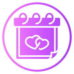 calendar gradient icon