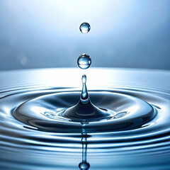 water droplets on white background