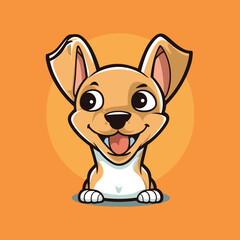 Elegant Silhouette Of A Dog Vector Illustration