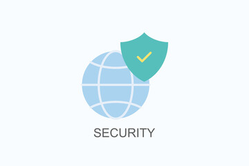 Security Vector, Icon Or Logo Sign Symbol Illustration 