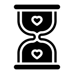 hourglass glyph icon