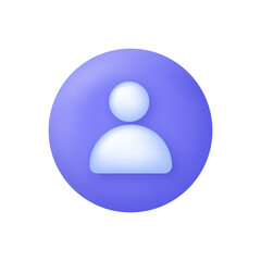 3D Person icon. Avatar concept. New profile account. People icon and plus. Avatar, human, person, people icon.