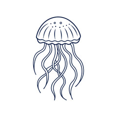 Jelly Fish Outline Art work