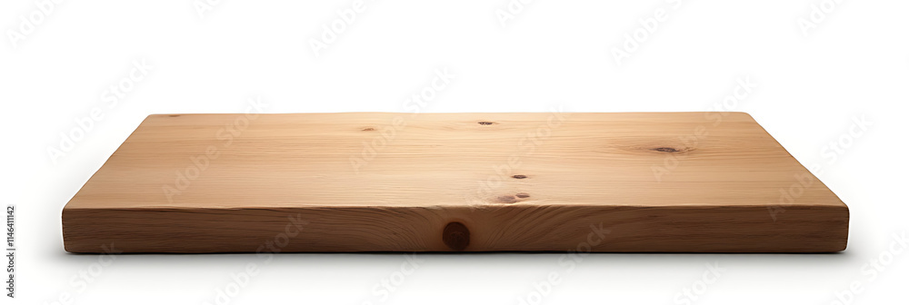 Poster a real wood table top with natural texture is showcased on a clean white background for design purpo