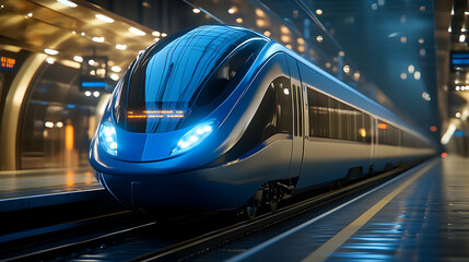 Modern High-Speed Train Illustration