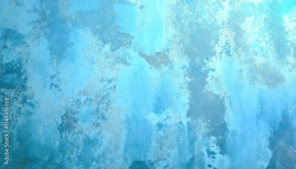 Poster Serene Textured Blue Abstract Background with Frost Like Patterns, Perfect for Minimalistic Design Projects, Website Headers, Art Backdrops, Digital Presentations, and Relaxing Visual Themes